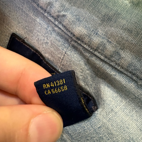 Ralph Lauren chambray denim color shirt - Size Medium - Picture 5 of 8